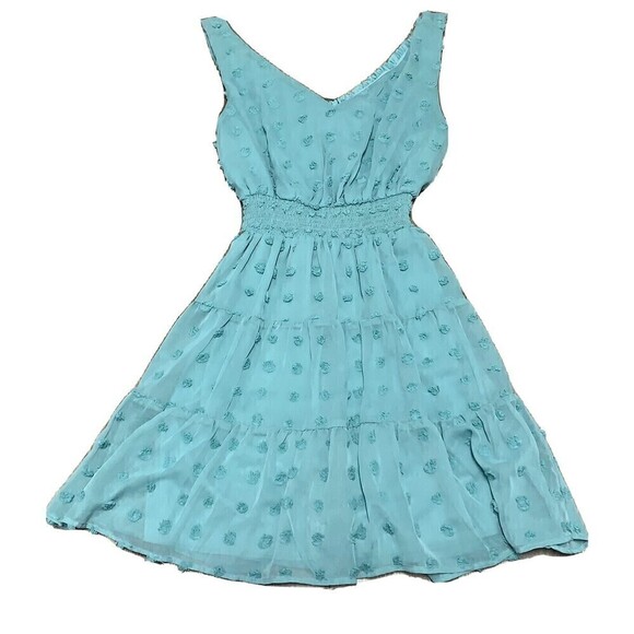 EMERALD Sundae Green Dress Size‎ Small Swiss Dot - Picture 1 of 11